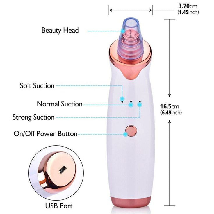 BLACK AND WHITE HEADS SUCTION MACHINE