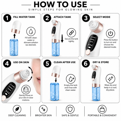 GLAMOUR HYDRA-FACIAL &amp; BLACKHEADS REMOVER MACHINE
