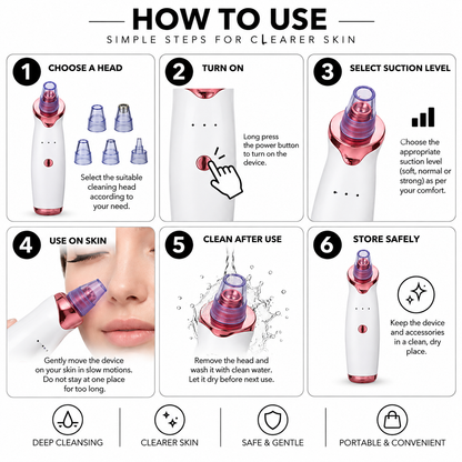 GLAMOUR CLASSIC BLACK AND WHITE HEADS SUCTION MACHINE