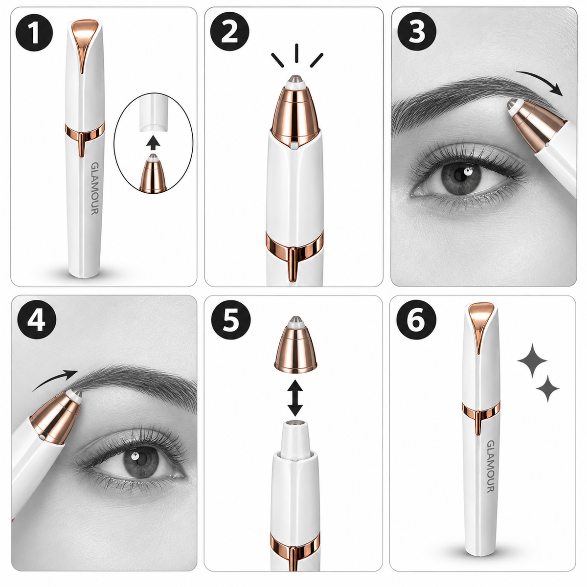 GLAMOUR EYEBROWS HAIR REMOVER