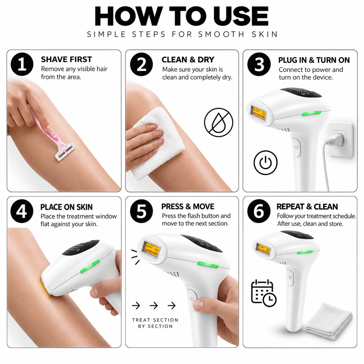 GLMAOUR CLASSIC-IPL LAZER HAIR REMOVER