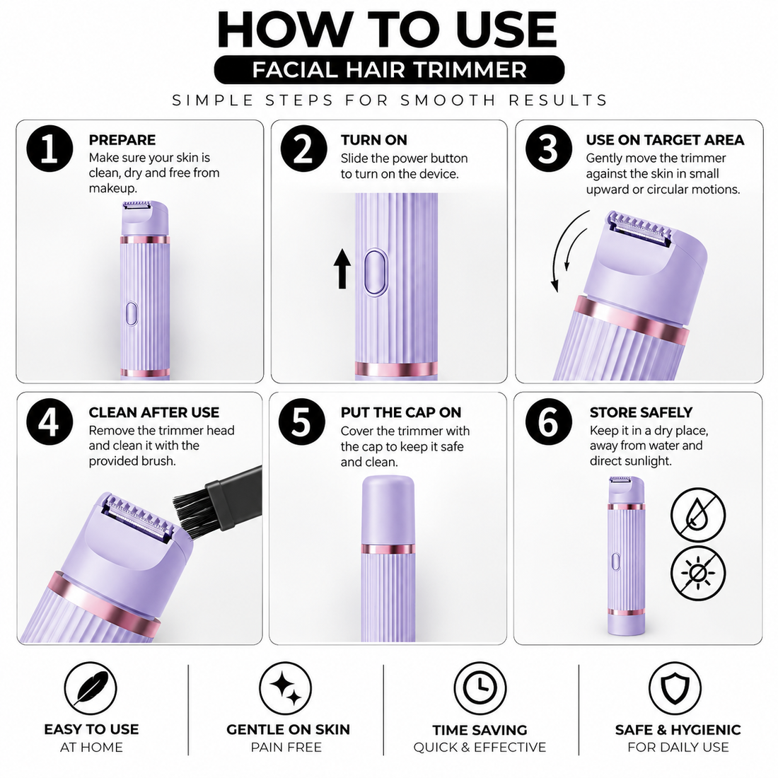 BIKINI DUAL HEAD SHAVER - SMOOTH AND PAINLESS SHAVING
