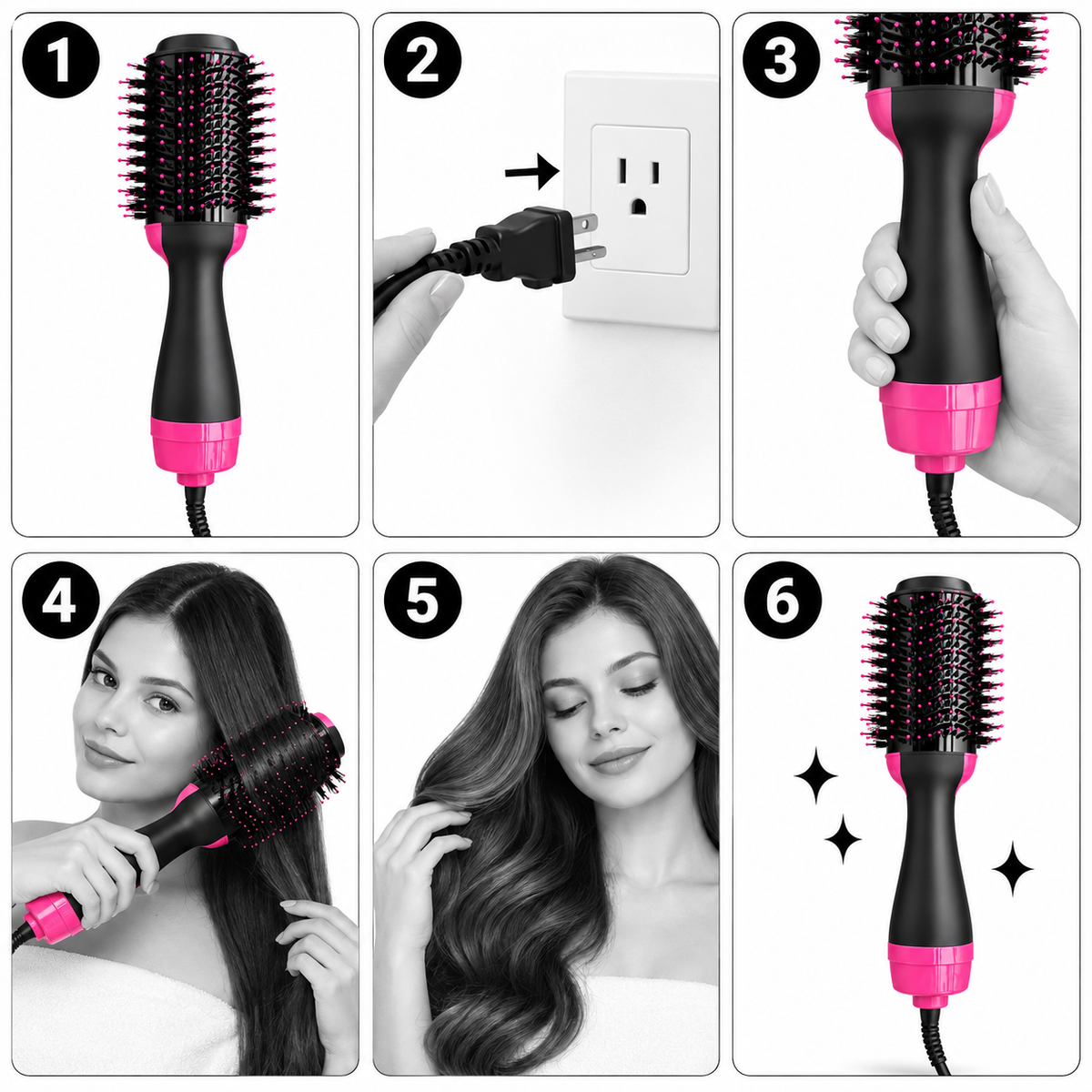 GLAMOUR DRYER-BRUSH 3-IN-1