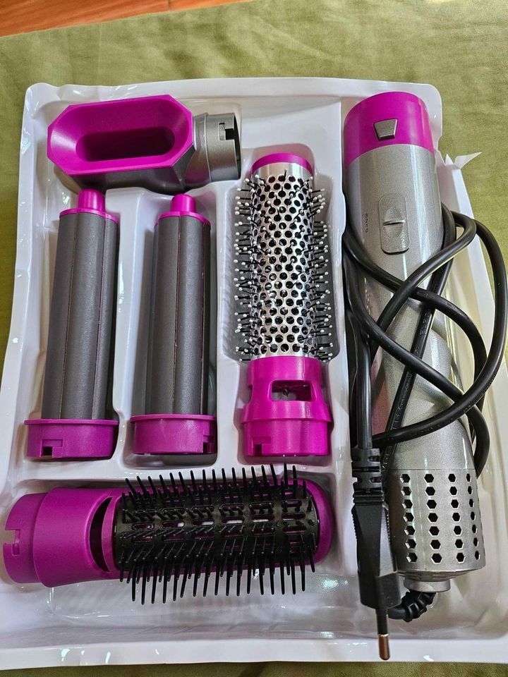 5-IN-1 HAIR DRYER KIT  DRYER,STRIAGHTNER,CURLY HAIR AND MORE